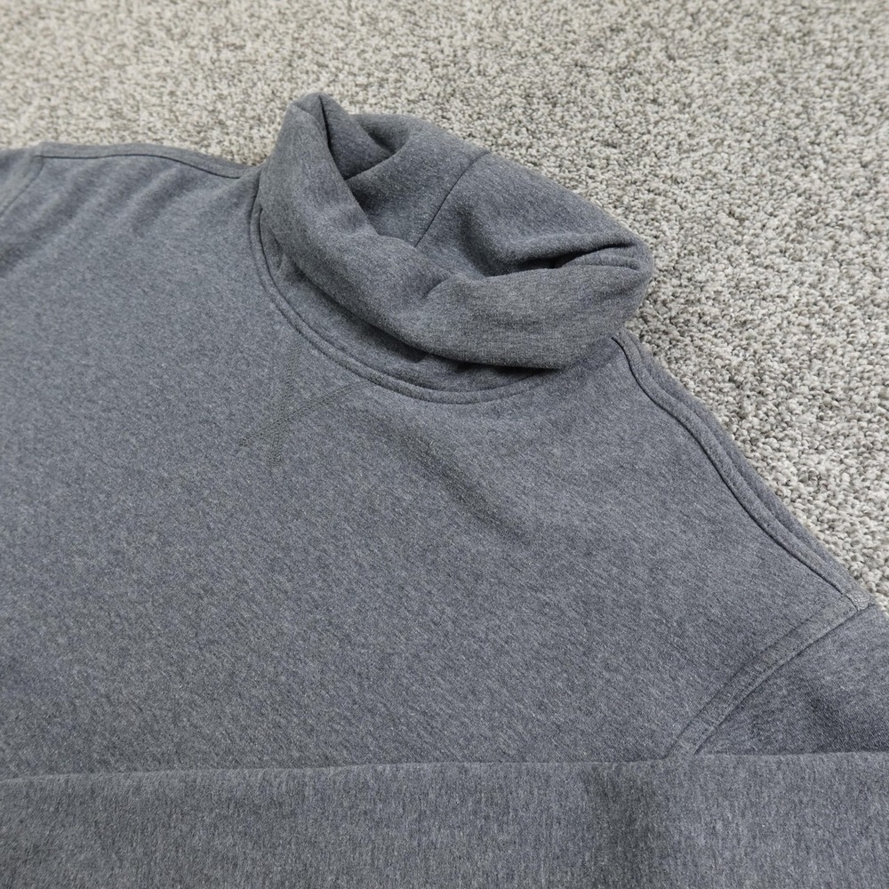 Eddie‎ Bauer Sweatshirt Womens M Gray Turtleneck Pullover Sweater Outdoor Hiking